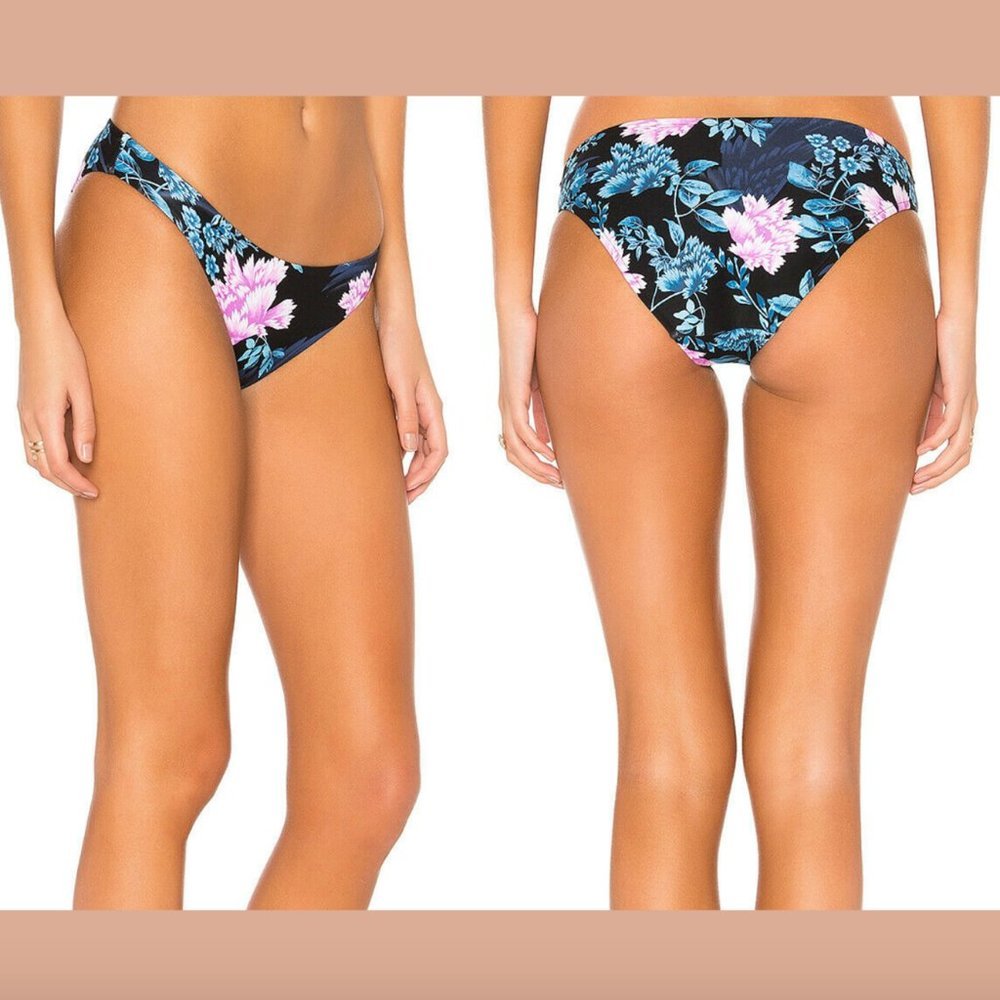 NWT Seafolly Moonflower Hipster‎ (Midnight) Bikini Bottoms [ SZ US 12 ]